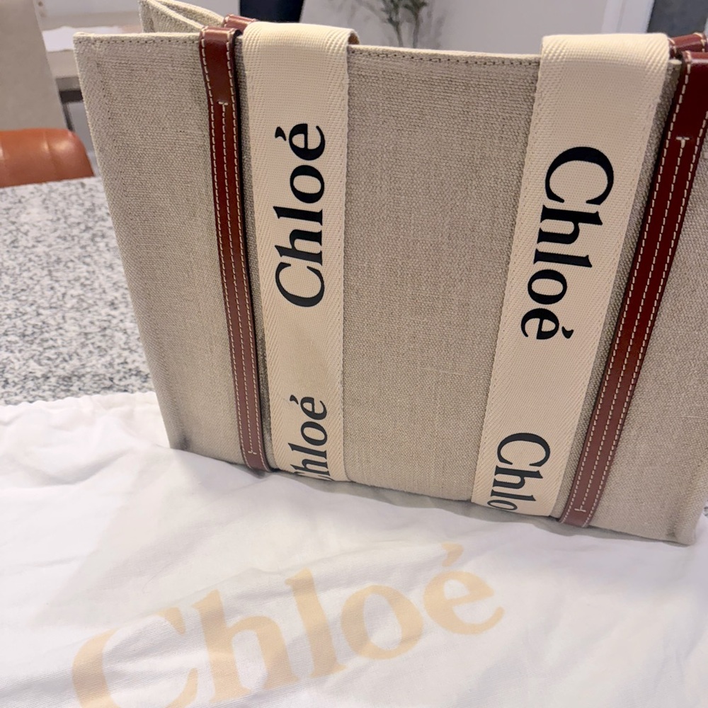 Chloe large woody tote